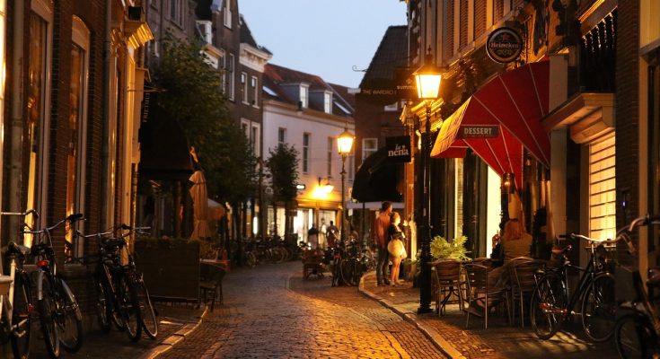 netherlands, city, night, street, evening, landscape, eurosummercontest
