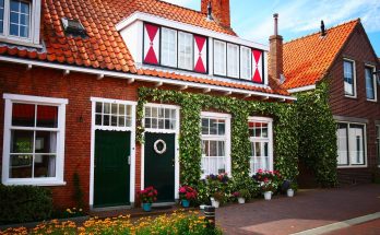 houses, homes, residential building, house exterior, neighborhood, seaside resort, dutch, living, netherlands, architecture